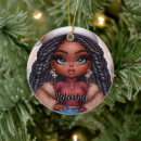 Search for african christmas tree decorations Black girl