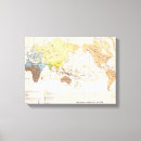 Search for world map canvas prints Geography