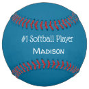 Search for blue softballs Player