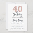 Search for 40 and fabulous invitations Forty