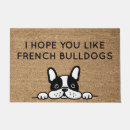 Search for french bulldog doormats Welcome
