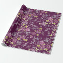 Search for purple floral wrapping paper Watercolor floral pattern