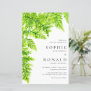 Search for green leaves invitations Botanical