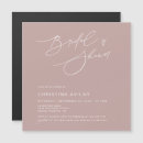 Search for dusty rose bridal shower invitations Handwritten