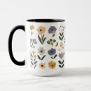 Search for vector flowers mugs Colourful