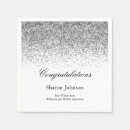Search for silver glitter napkins Celebration
