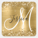 Search for black and gold monogram stickers Golden