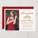 Search for red quinceanera invitations Elegant