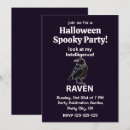 Search for raven halloween invitations Black
