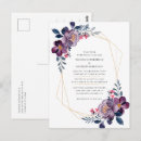 Search for wedding invitations postcard postcards Purple