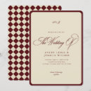 Search for cream burgundy wedding invitations Vintage