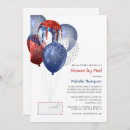 Search for patriotic balloons invitations Usa