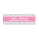 Search for pink chevron return address labels Modern