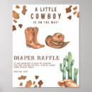 Search for cowboy diaper raffle Watercolor