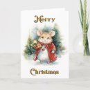 Search for cute mouse christmas cards Whimsical