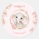 Search for elephant flowers stickers Pink