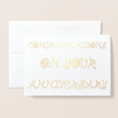 Search for classy anniversary cards Gold