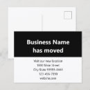 Search for business relocation postcards We have moved