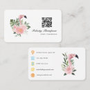 Search for pink flamingo business cards Floral
