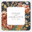 Search for gold floral wedding stickers Simple minimalist