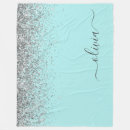 Search for silver glitter blankets Girly