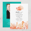 Search for turquoise beach wedding invitations Coral