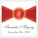 Search for gold red wedding stickers Winter