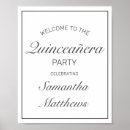 Search for quinceanera welcome signs Elegant