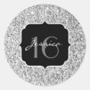Search for silver sweet 16 stickers Glitter