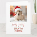 Search for waiting for santa christmas cards Dog