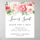 Search for love is sweet wedding signs Please take a treat