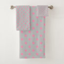 Search for pink grey bath towels Dots