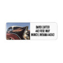 Search for car return address labels Retro