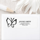 Search for butterfly return address labels Whimsical