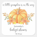 Search for orange baby shower stickers Pumpkin