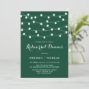 Search for string of lights rehearsal dinner invitations Green