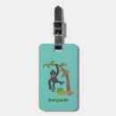 Search for monkey luggage tags Illustration