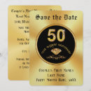Search for 50th anniversary wedding save the dates Golden