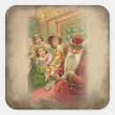 Search for vintage children stickers Santa claus
