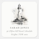 Search for coastal lighthouse return address labels Ocean