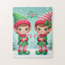 Search for elves puzzles Vintage