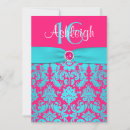 Search for aqua sweet 16 invitations Turquoise