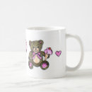 Search for heart teddy bear mugs Pink