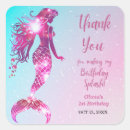 Search for little girl birthday party stickers Our little mermaid