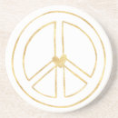 Search for peace sign coasters Heart