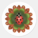 Search for red and green ladybug stickers Ladybird