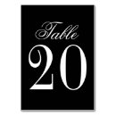 Search for elegant black and white table cards Vintage