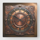 Search for vintage clock face art Steampunk copper design