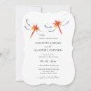 Search for dragonfly wedding invitations Watercolor