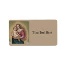 Search for madonna and child return address labels Vintage